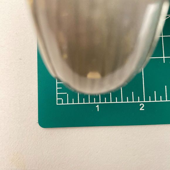 Chunky Bangle Bracelet Heather Gray Pattern Silver Tone Trim - Picture 8 of 8